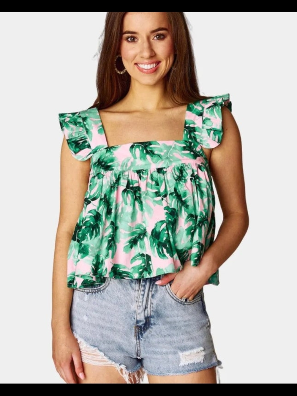 Buddy Love Kyle Ruffle Swing Top